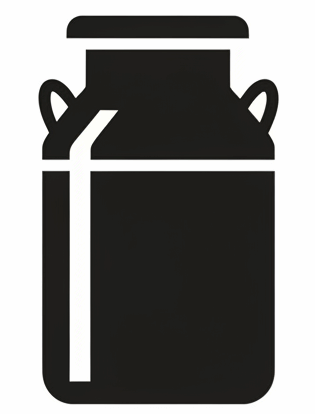 Milkcan Marketing logo featuring a stylised milk can, representing branding for healthcare marketing services.
