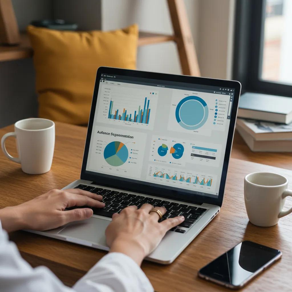 Master Audience Persona Development Strategies for Effective Content Healthcare marketer analyzing audience segmentation data in a cozy office