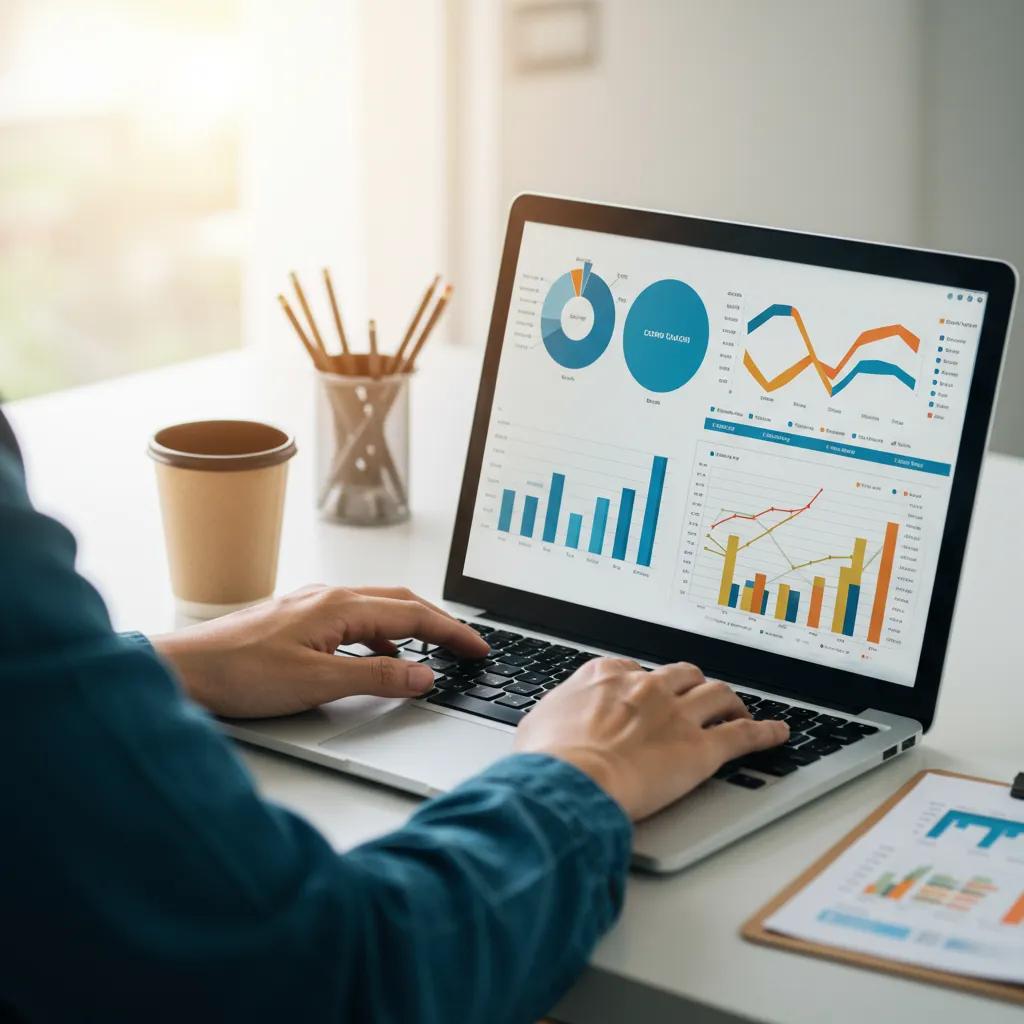 Healthcare professionals collaborating on a content marketing budget plan around a table