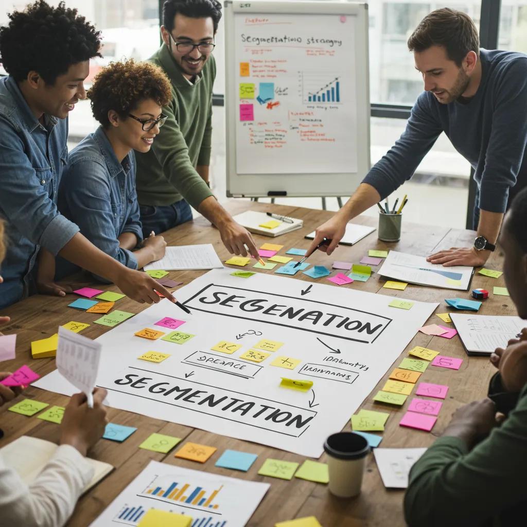 Unlocking Audience Persona Benefits for Content Success Healthcare marketing team brainstorming customer segmentation strategies