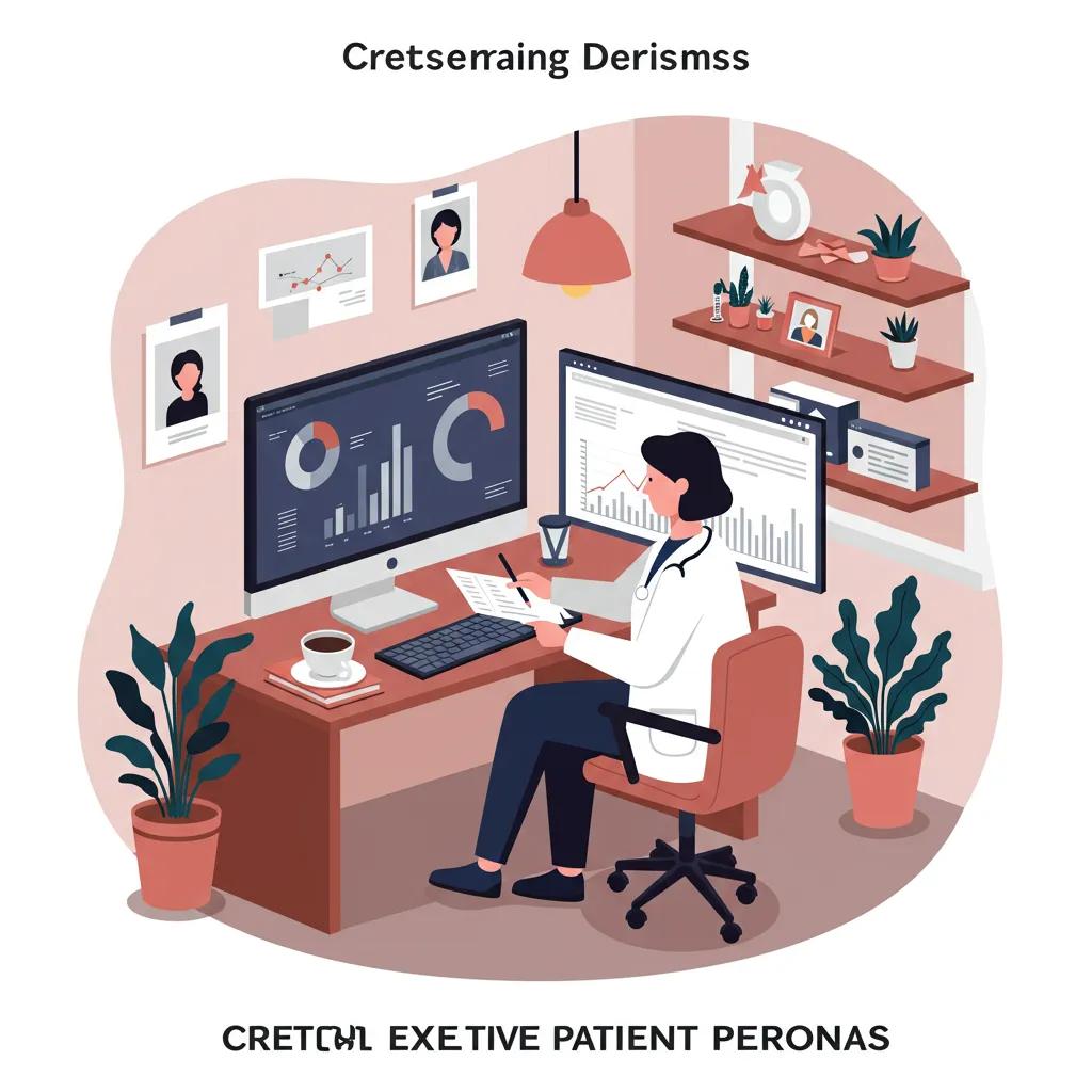 Unlocking Audience Persona Benefits for Content Success Healthcare professional analyzing data for patient persona development