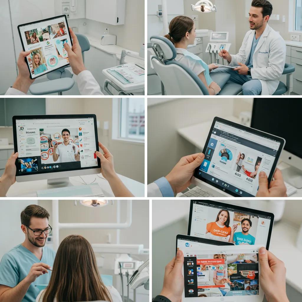 Small business owner reviewing social media metrics with a focus on paid and organic strategies