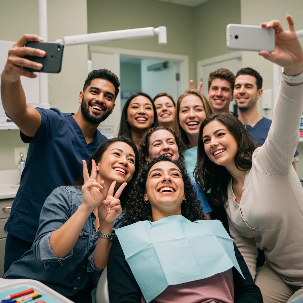 10 Effective Ways to Harness User-Generated Content for Boosting Your Marketing Strategy Patients sharing positive experiences in a dental clinic, emphasizing user-generated content