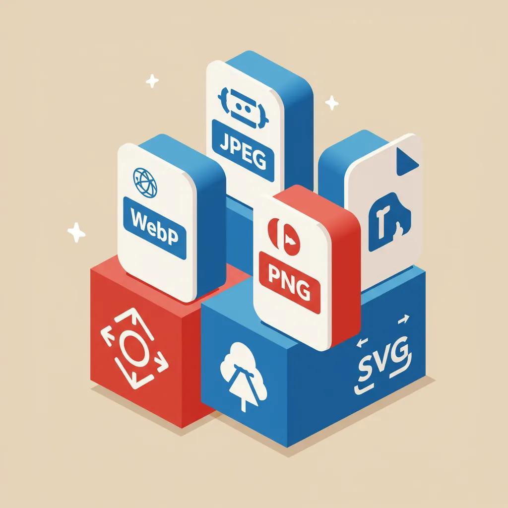 Visual representation of different image file formats used in healthcare
