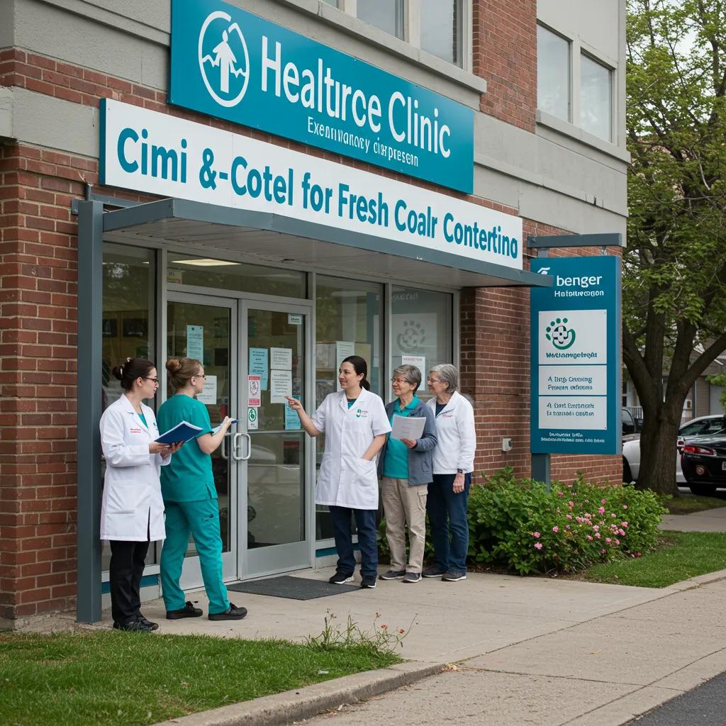 Welcoming healthcare clinic showcasing updated information, emphasizing the impact of content freshness on local SEO