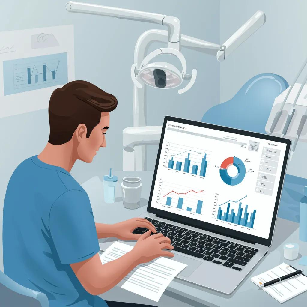 Dental professional using keyword research tools to enhance SEO strategies for patient acquisition