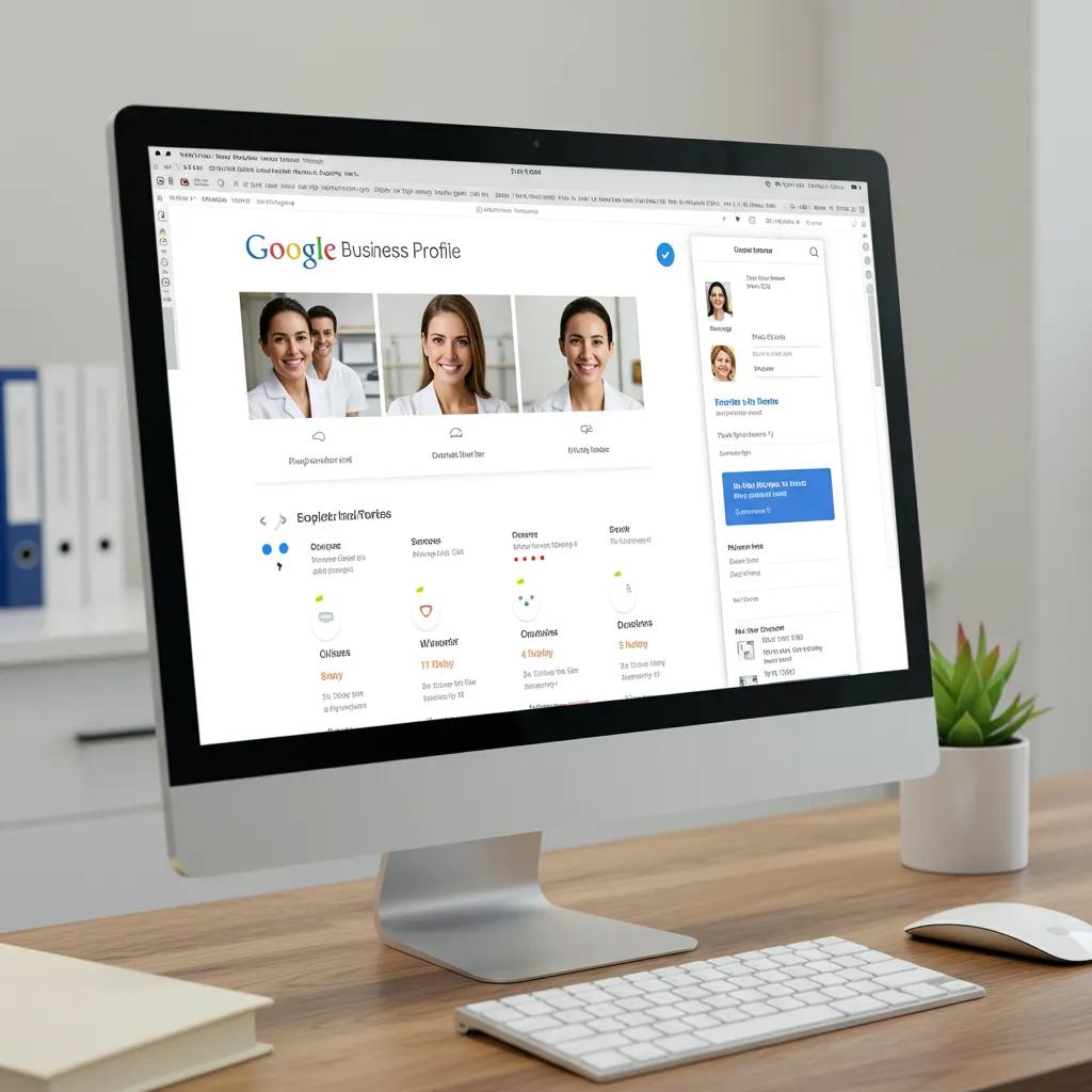 Optimized Google Business Profile for a dental clinic, highlighting key elements for local SEO