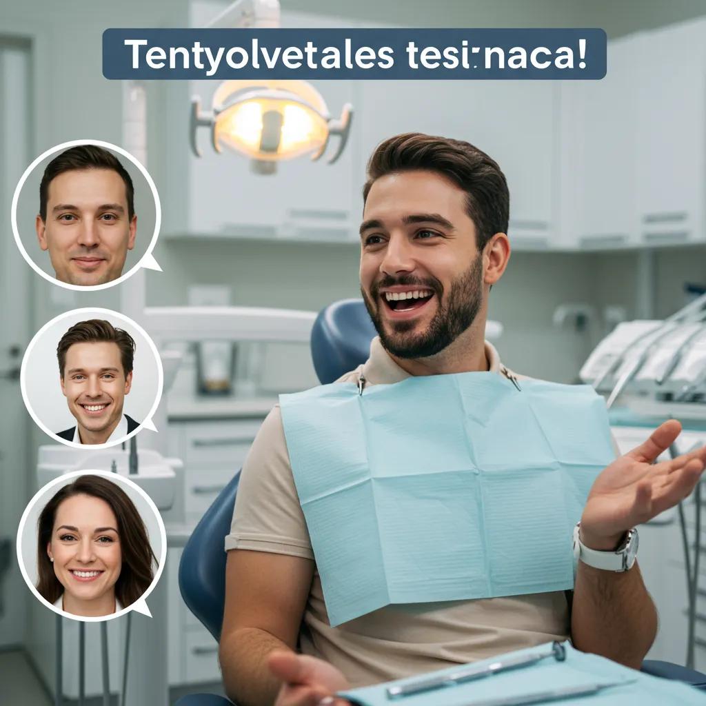 Satisfied patient sharing positive dental experience, highlighting the value of testimonials