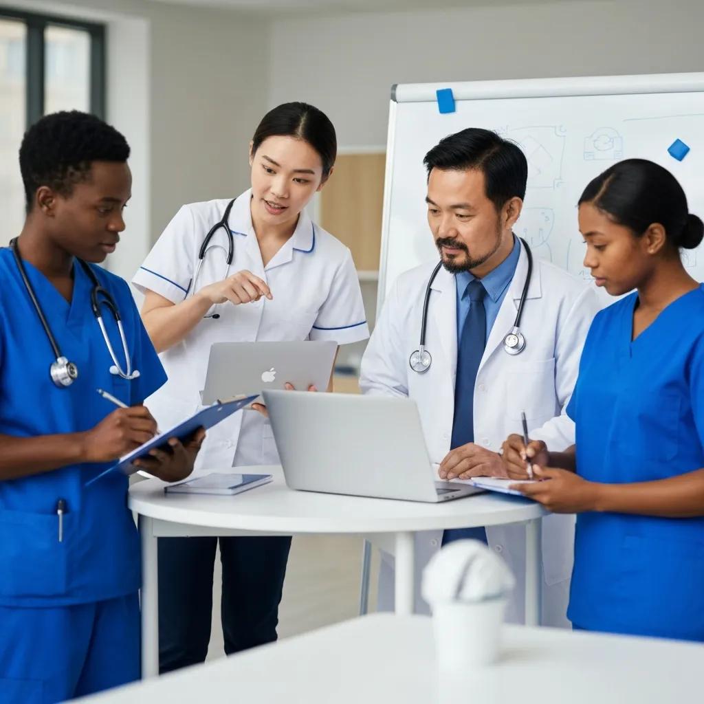 Healthcare professional engaging in email marketing strategies with patients