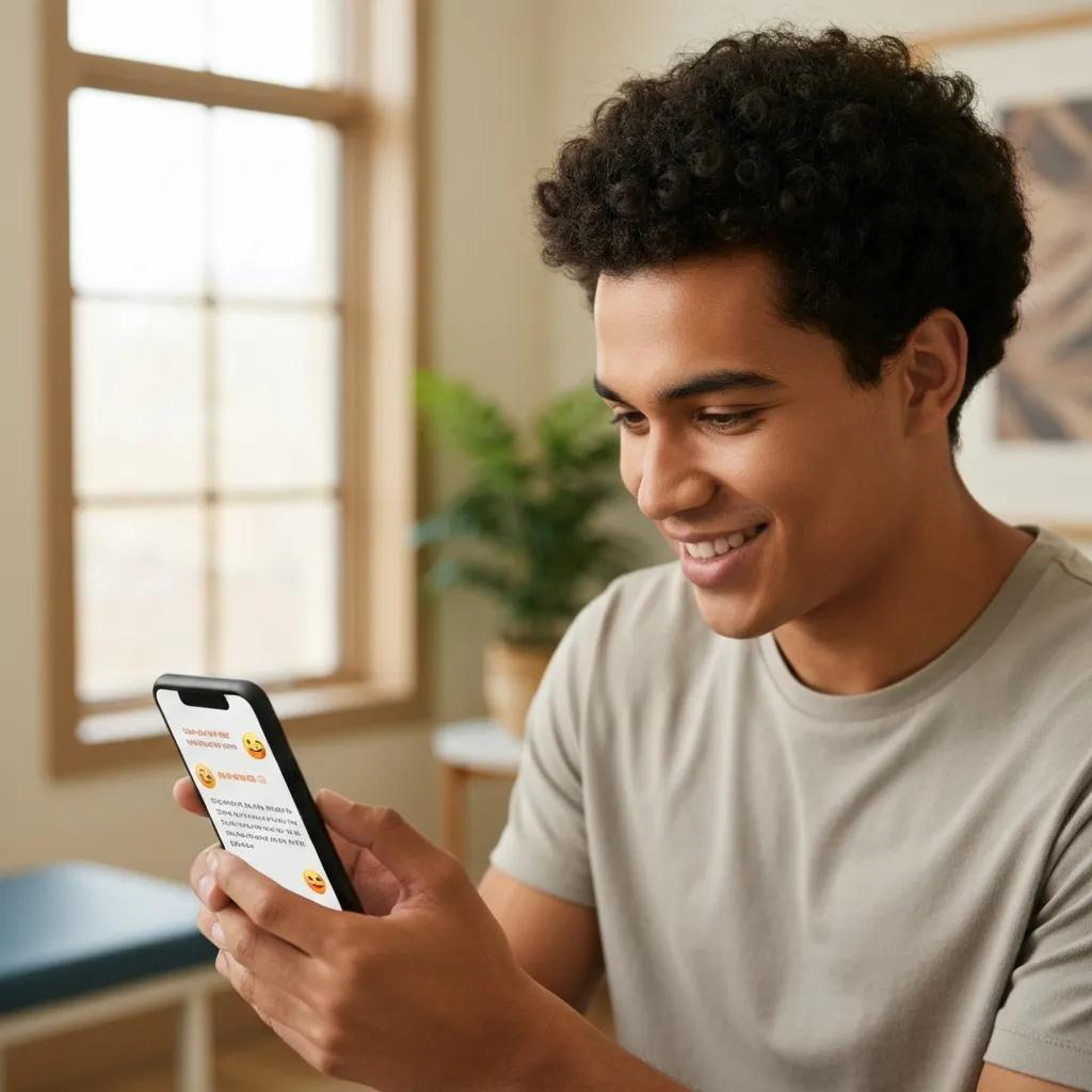 Patient receiving a personalised email from their clinic