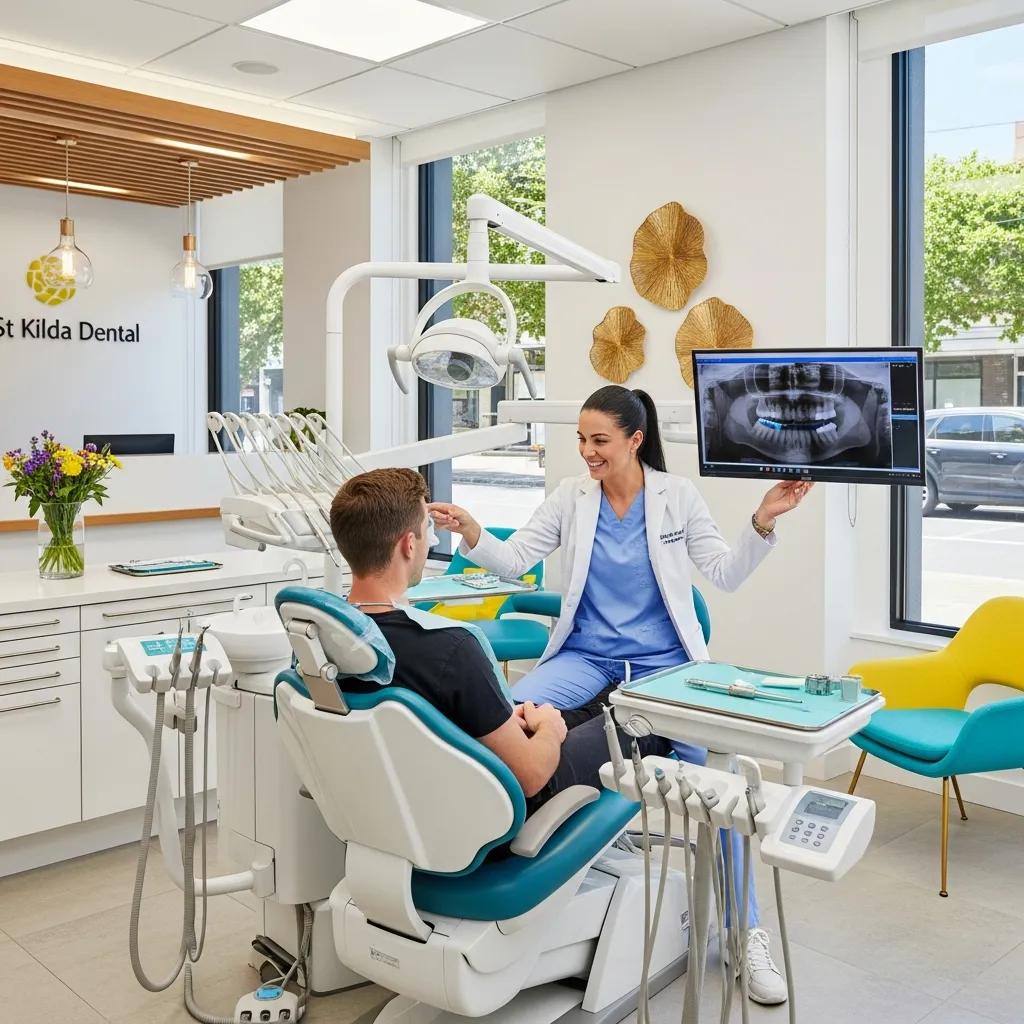 St Kilda Dental Practices: Enhance Your Local Search Presence Modern dental clinic in St Kilda with a friendly dentist and patient interaction