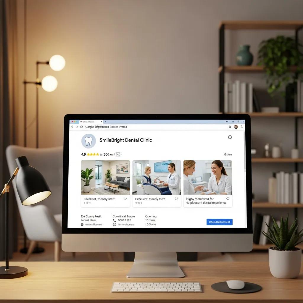 South Australia Dental SEO: Connect with Local Patients Optimized Google Business Profile for a dental clinic showcasing reviews and contact information