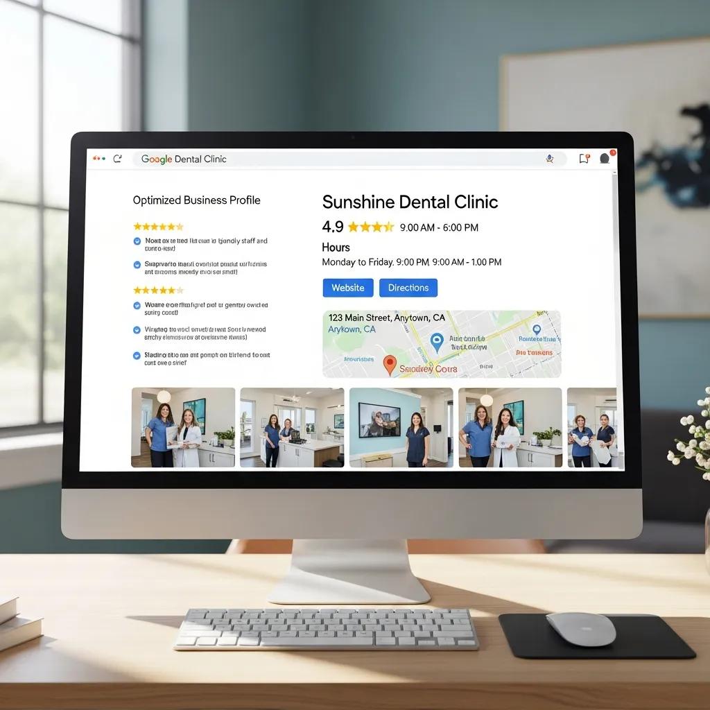 Optimized Google Business Profile for a dental practice