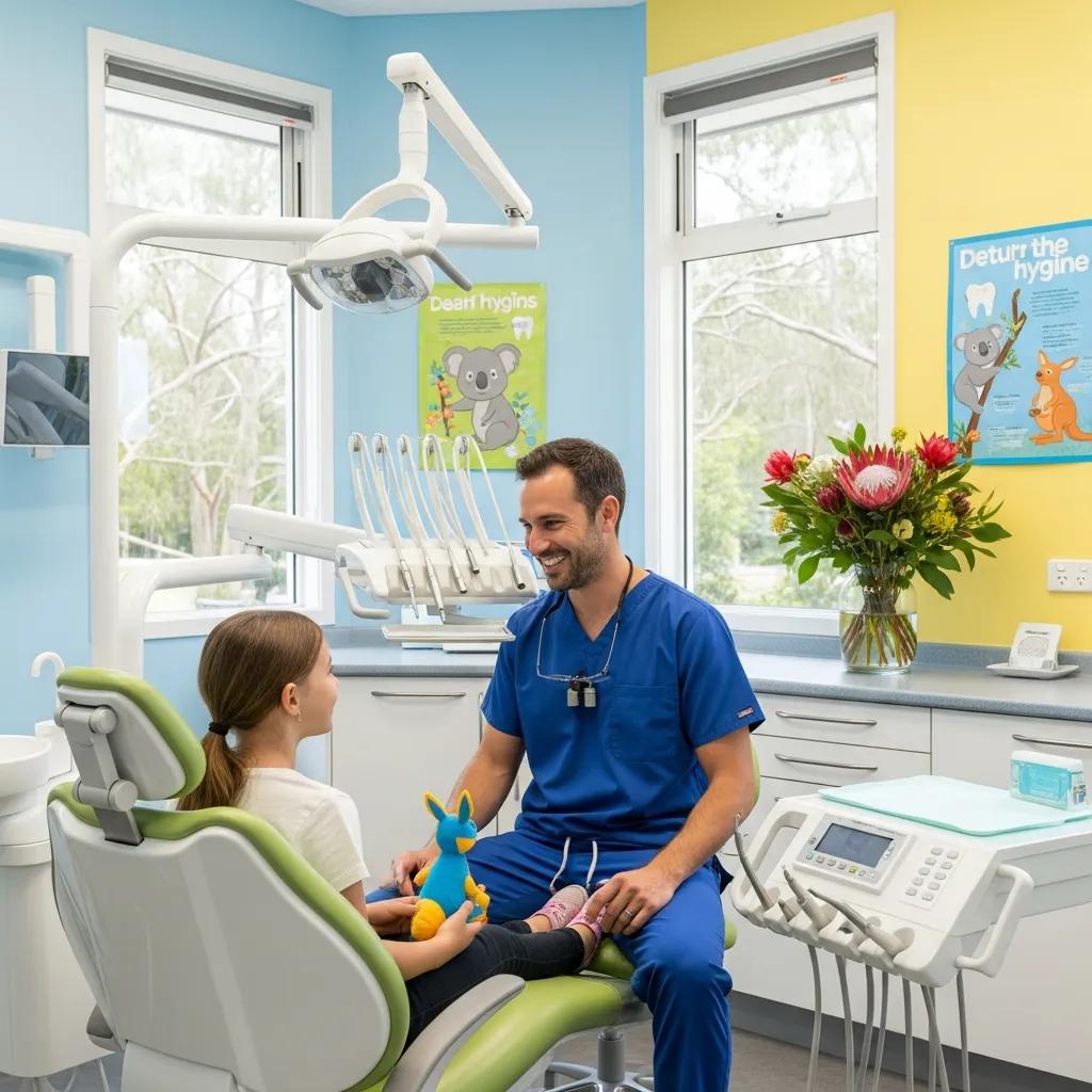 Modern dental clinic in Queensland with a dentist and patient interaction